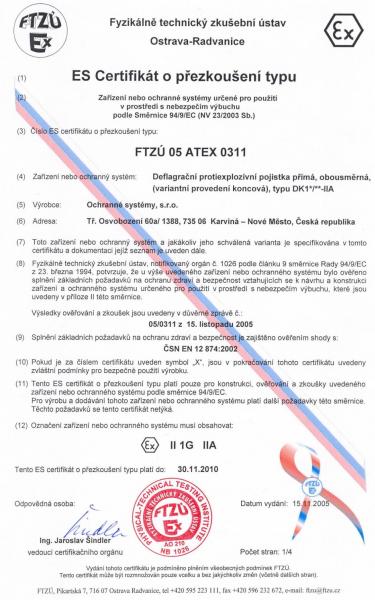 ATEX poistky - DK1K/100-IIA